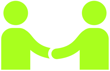 two people shaking hands