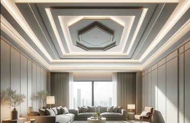 a living room with a couch and a table