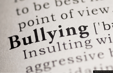 imagen de texto con la palabra Bullying
