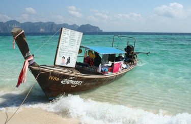 bateau mer turquoise Thaïlande