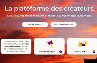 pictia website home page