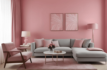 Pale pink is beautiful for a bedroom