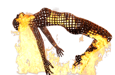 burn-out stress, persoon is opgebrand