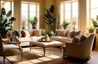 home interior with plants