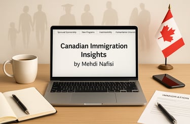 Canada immigration blog with Mehdi Nafisi