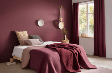 Wine Color bedroom