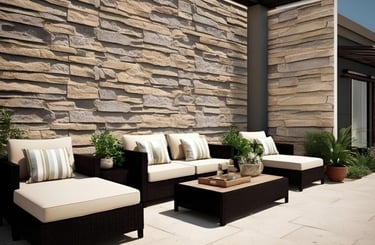 Stone-like 3D Wall Texture Design