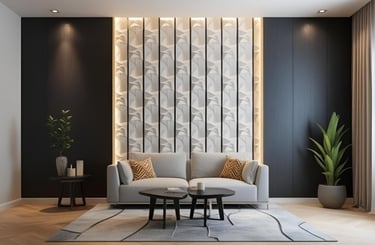 Half-and-Half 3D Design Wall