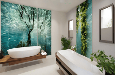 Wall Art Waterproof Bathroom Panels