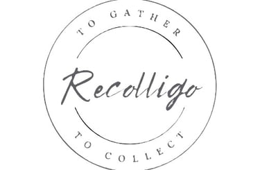a logo for a company called recollage