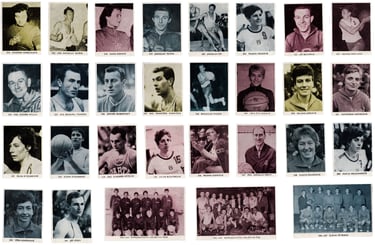 1968 Album Sportovcu Kosikova Basketball Cards from Czechloslovakia