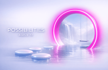possibilities program floating pebbles through magenta portal