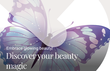 butterfly say  in instagram post discover your magic