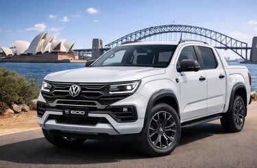 Volkswagen Amarok W600 2026 perto da Sydney Opera House na Austrália