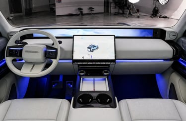 Interior do Freelander 8 maior que o Defender com painel digital e tecnologia chinesa avançada