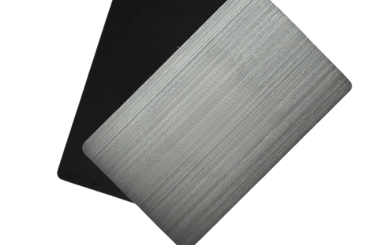 Black and Silver metal NFC cards made in paranaque