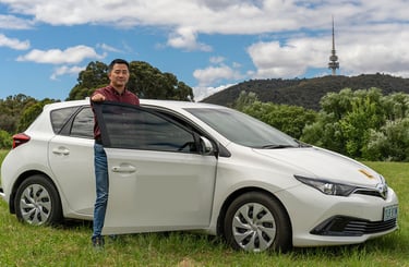 Driving Lessons Car with instructor next