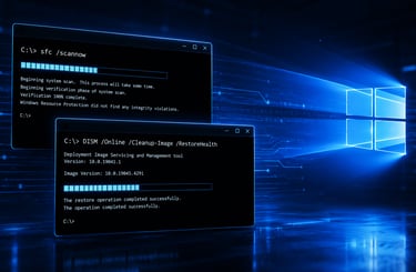 sfc dism reparar windows