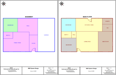 Room by room Manual JS example report. Load calculations and equipment selection