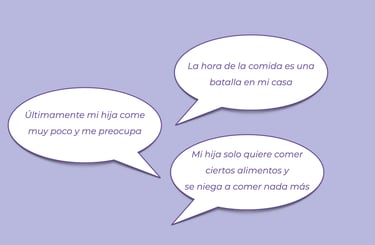 La hora de la comida es una batalla en mi casa