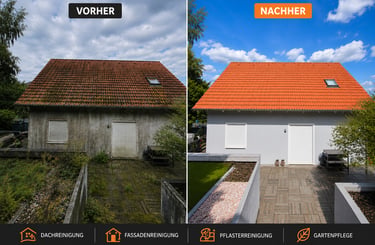 Dachreinigung, Fassaden, Steinreinigung in Bad Kreuznach durch Klemmtec