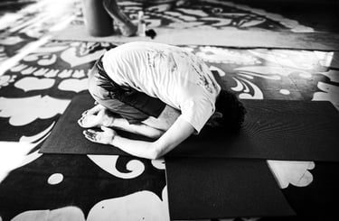 The Child Pose in yoga