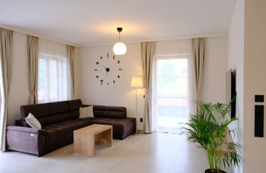 Wohnzimmer im Nussberg Chalet