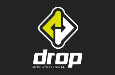 drop logo in black background