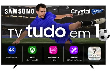 Samsung Crystal UHD 4K (Série DU7700 / DU8000) — O Custo-Benefício Mais Equilibrado