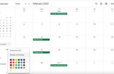 Google Calendar 