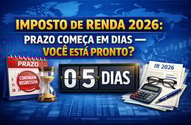 🧾 Imposto de Renda 2026: Prazo Começa em Dias — Você Está Pronto?