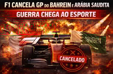 F1 Cancela GP do Bahrein e Arábia Saudita: Guerra Chega ao Esporte