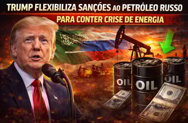 Trump Flexibiliza Sanções ao Petróleo Russo para Conter Crise de Energia