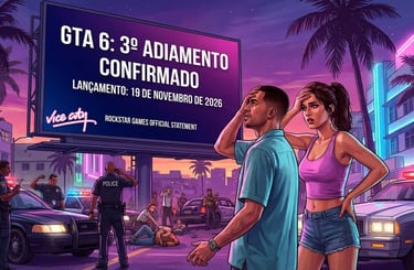 GTA 6: 3º Adiamento Confirma Lançamento para 19 de Novembro de 2026