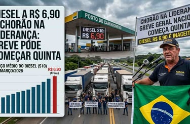 Diesel a R$ 6,90 e Chorão na Liderança: Greve Pode Começar Quinta