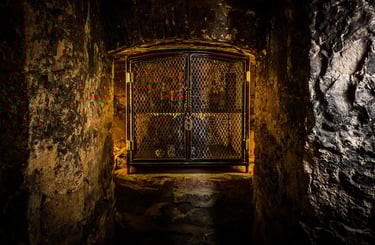 underground whisky vault locked 