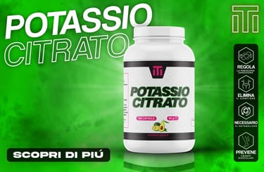 a bottle of potasio citrao, a product of the company
