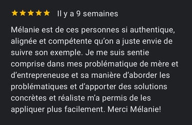 Avis formation RH mélanie nardi