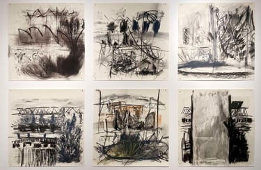 Double altéré Maxime Allain MArine Bikard Lise Terdjman fusain dessin main double courneuve