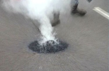 Infrared Road Repair work in progress