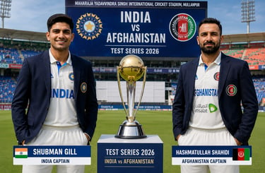 India vs Afghanistan 2026, Team India Test match, India vs Afghanistan live