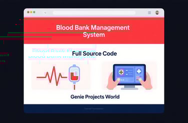 Blood Bank Management System using PHP