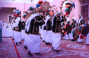 مشهد للفرقة النجدية السعودية في  مناسبة اليوم الوطني بالتنسيق واشراف فريق وتد للفعاليات wtd events