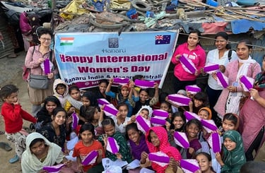 International Women's Day 2024 with Hanaru at the Bawana Slum.