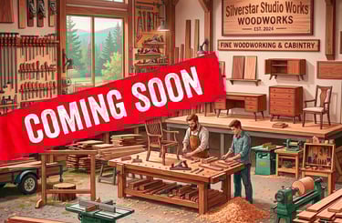 Woodworkers crafting custom furniture in a professional carpentry workshop