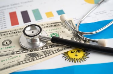 Stethoscope-on-argentina-flag-and-dollar-bill