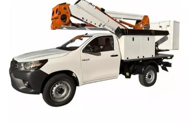 Pick up con cesta elevadora