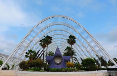 Paseo Umbracle en Valencia.