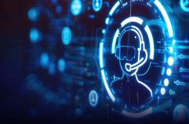 hologram of an automated call center