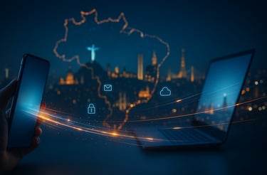 Ilustração: atendimento remoto para todo Brasil